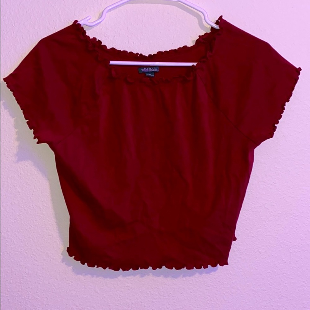 Red Crop Top